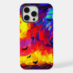 Modern Abstract Halloween Night iPhone 15 Pro Max Case