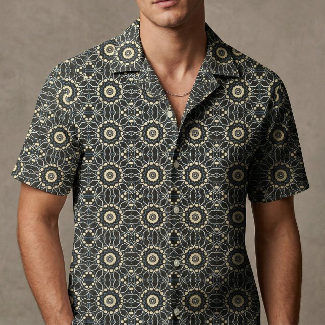 Modern Abstract Intricate Boho Geometric Floral Fabric (Creator Uploaded)