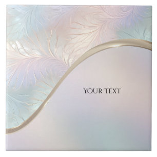 Modern Abstract Iridescent Ceramic Tile