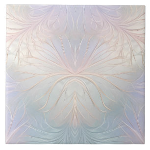 Modern Abstract Iridescent Ceramic Tile