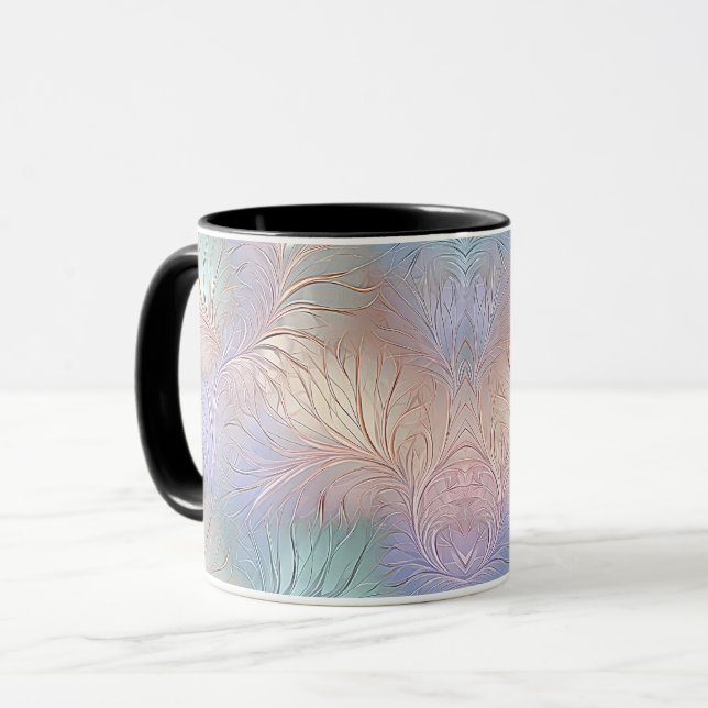 Modern Abstract Iridescent Coffee Mug (Front Left)