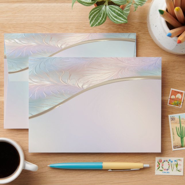 Modern Abstract Iridescent Envelope (Desk)