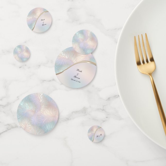 Modern Abstract Iridescent Table Confetti (Group)