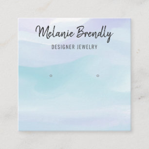 Modern Abstract Jewellery Earring Display Square Business Card