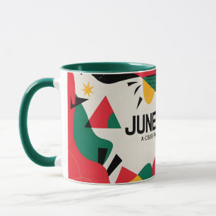 Modern Abstract Juneteenth Freedom Celebration Art Mug