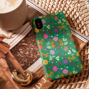 Modern abstract jungle party with cheetah  iPhone 11 pro case