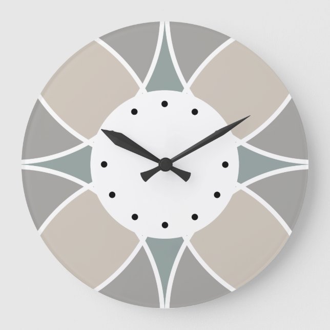 Modern Abstract Kitchen Clock (Front)