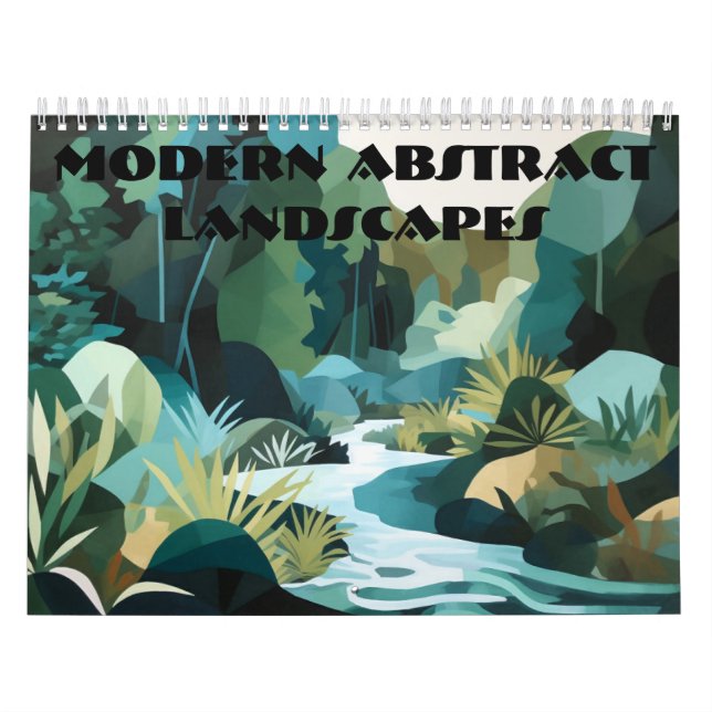 Modern Abstract Landscapes Calendar (Cover)