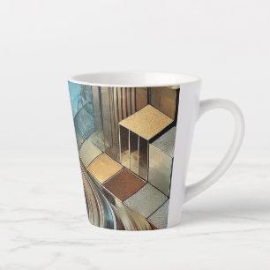 Modern Abstract Latte Mug