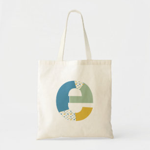 Modern Abstract Letter E Monogram Initial Tote Bag