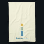 Modern Abstract Letter I Monogram Initial Tea Towel<br><div class="desc">Tea towel featuring an abstract modern monogram.</div>