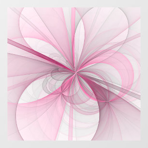 Modern Abstract Light Pink Grey Fractal Design