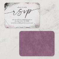 Modern Abstract Light Purple Wedding Website RSVP