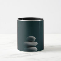 Modern Abstract Line Art Black Mug | Minimalist Co