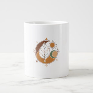 Modern Abstract Line Art Coffee Cup