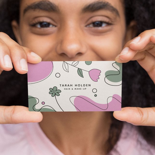 Modern Abstract Line Drawing  Business Card (Creator Uploaded)