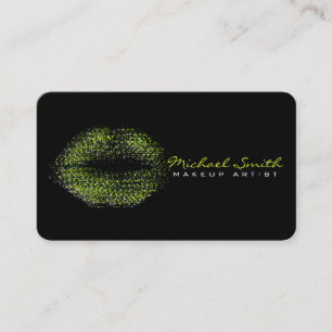 Modern Abstract Lips Makeup Artist #42 Business Card