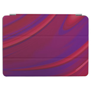 Modern Abstract Minimalist Red Purple Swirl iPad Air Cover
