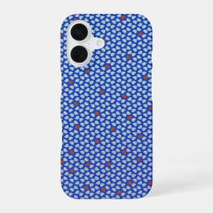 Modern abstract mosaic geometric pattern 1293 iPhone 16 case
