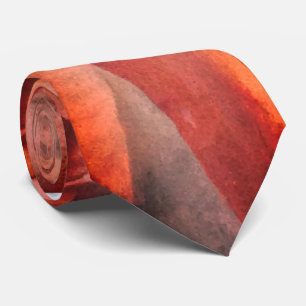 Modern Abstract Neck Tie Desert Sunset 