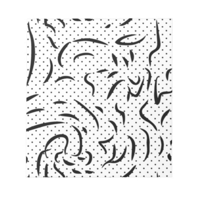 Modern Abstract Notepad | Minimalist Desk Gift (Front)