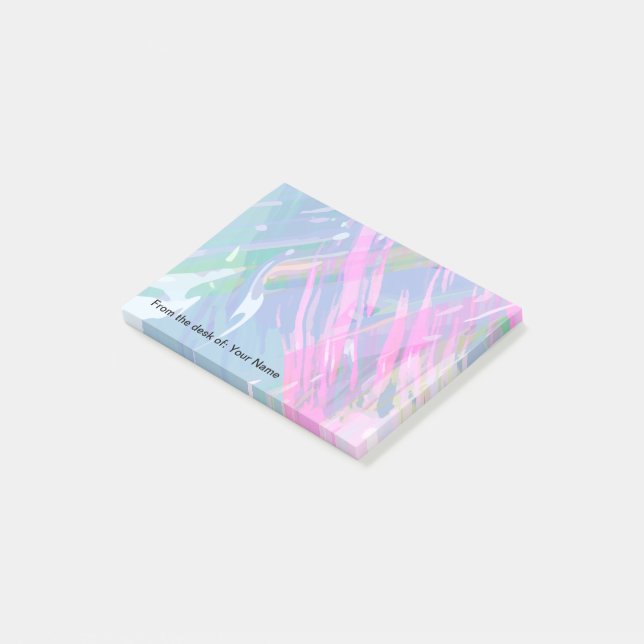 Modern Abstract Office Sticky Notepads (Angled)