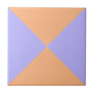 Modern Abstract Orange  Purple Geometric Triangle  Ceramic Tile