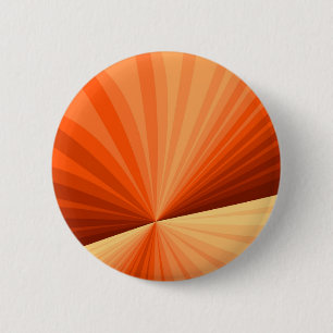 Modern Abstract Orange Red Vanilla Graphic Fractal 6 Cm Round Badge
