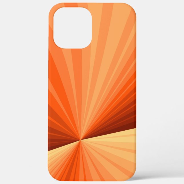 Modern Abstract Orange Red Vanilla Graphic Fractal Case-Mate iPhone Case (Back)