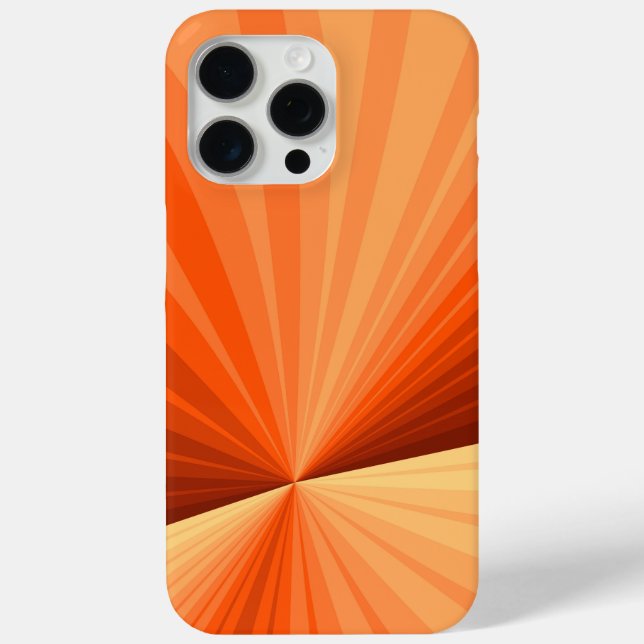 Modern Abstract Orange Red Vanilla Graphic Fractal Case-Mate iPhone Case (Back)