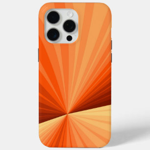 Modern Abstract Orange Red Vanilla Graphic Fractal iPhone 15 Pro Max Case