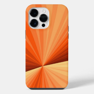 Modern Abstract Orange Red Vanilla Graphic Fractal iPhone 14 Pro Max Case