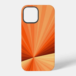 Modern Abstract Orange Red Vanilla Graphic Fractal iPhone 12 Case
