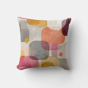 Modern Abstract Organic Shapes Throw Pillow – Eart