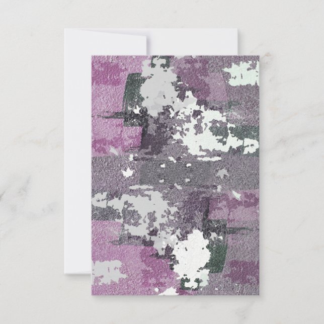 Modern Abstract Paint Blank Greeting Card (Front)