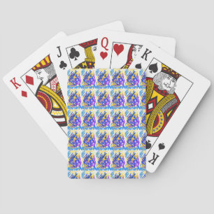Modern Abstract Paint Splash Playing Cards