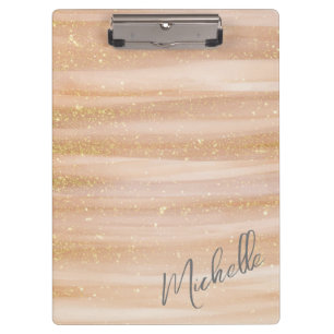 Modern Abstract Paint Strokes with Glitter  Clipbo Clipboard