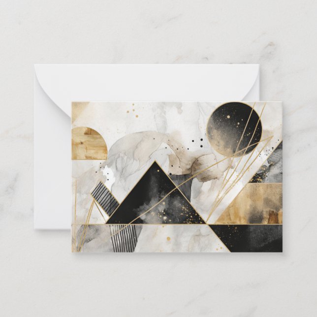 Modern abstract painted background card (Front)