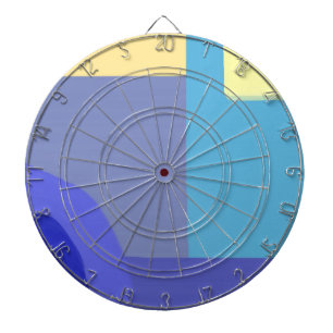 modern abstract painting art dartboard