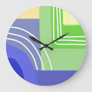 modern abstract painting art large clock