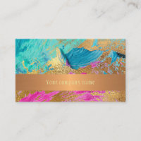 Modern abstract painting copper gold company name
