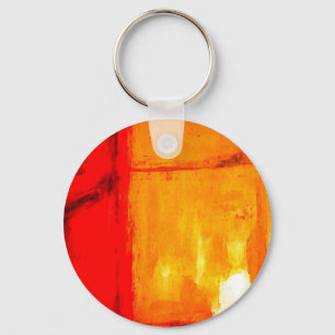 Modern Abstract Painting Key Ring