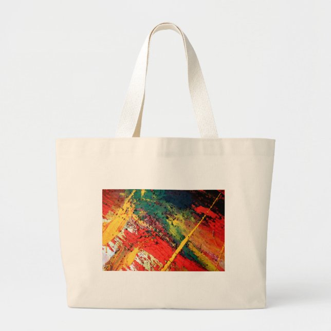Modern Abstract Painting Large Tote Bag (Front)