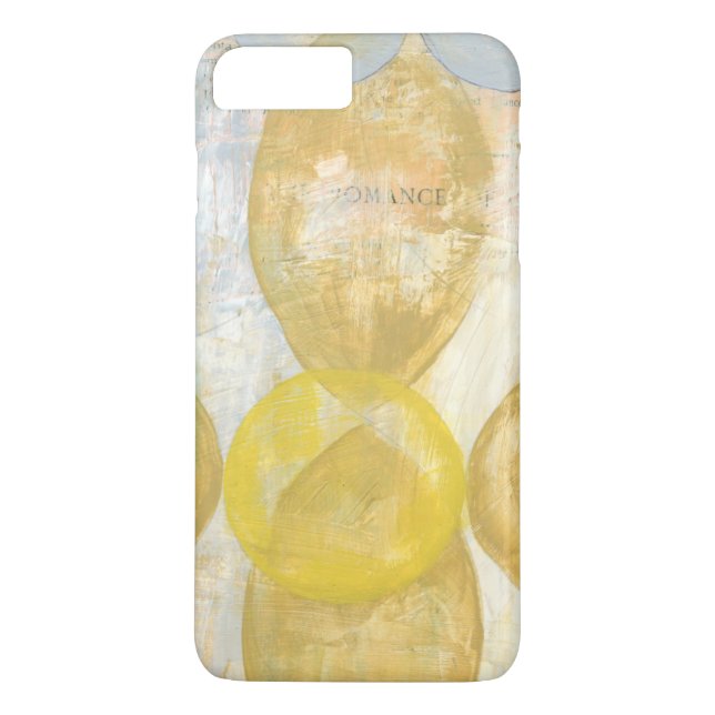 Modern Abstract Painting on Newsprint Case-Mate iPhone Case (Back)