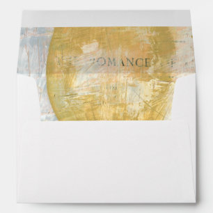 Modern Abstract Painting on Newsprint Envelopes