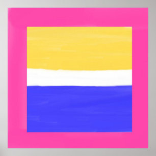 modern abstract painting poster