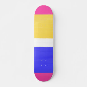 modern abstract painting skateboard