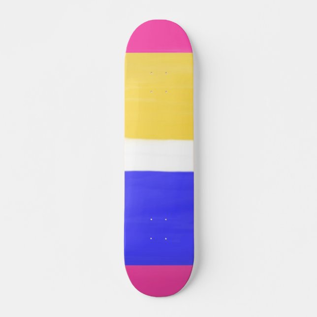 modern abstract painting skateboard (Front)