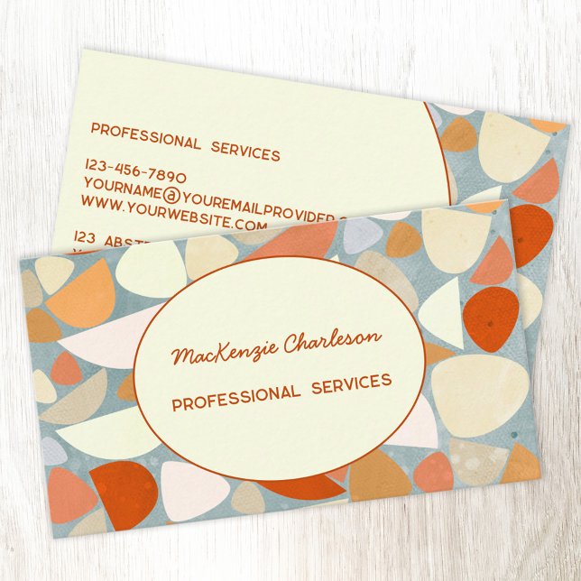 Modern Abstract Pastel Business Card (Creator Uploaded)