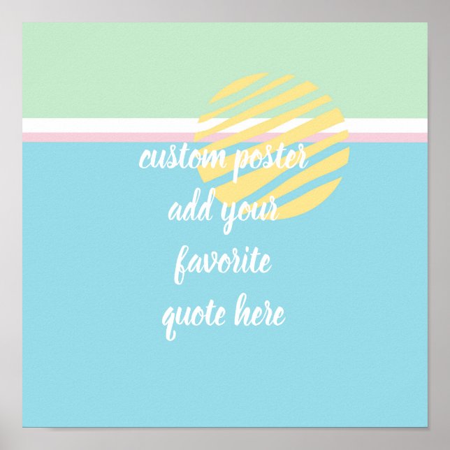 modern abstract pastel colour design add your poster (Front)